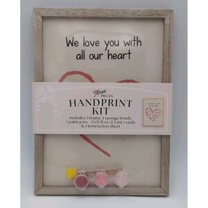 Target Bullseye's Heart handprint kit "we love you with all our heart"
